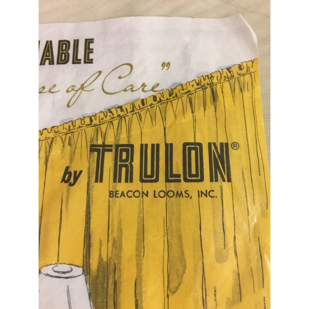 Vintage Trulon Curtains Panel 81